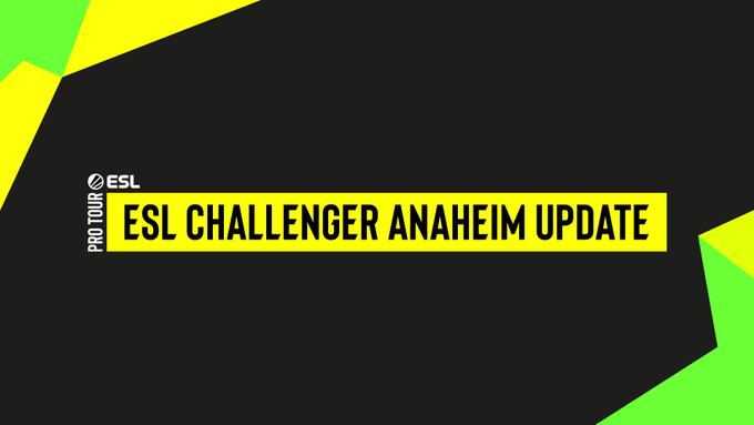 ESL Challenger Anaheim tournament has been moved to an online format
