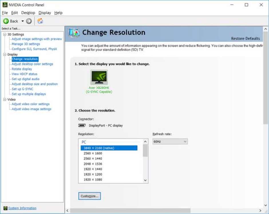 How to customize NVIDIA panel control for CS 2 2