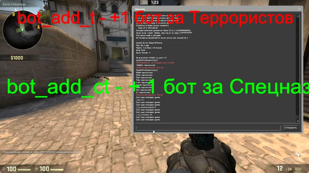 How to enable aim in the CS:GO console 3