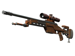 SSG 08 | Orange Filigree (Minimal Wear)