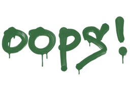 Sealed Graffiti | Oops (Jungle Green)