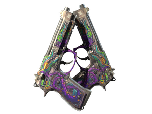 Dual Berettas | Flora Carnivora (Battle-Scarred)