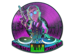 Sticker | DJ Safecracker (Lenticular)