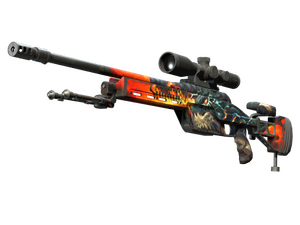SSG 08 | Dragonfire (Well-Worn)