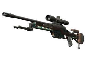 SSG 08 | Azure Glyph (Battle-Scarred)