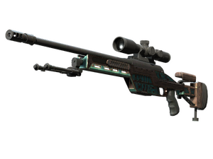 SSG 08 | Azure Glyph (Well-Worn)