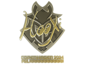 Sticker | HooXi (Gold) | Copenhagen 2024