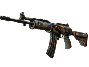 StatTrak™ Galil AR | Orange DDPAT (Battle-Scarred)